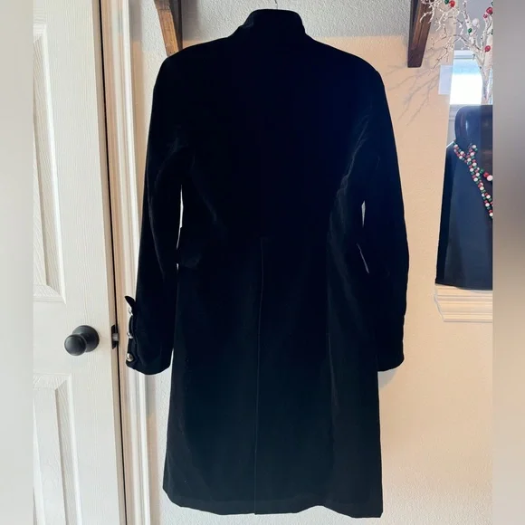 Vintage Pure Badass Rare Flawless Velvet Steampunk/Military Long Jacket